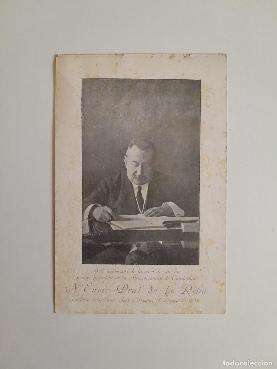 Outros artigos de papel: RECORDATORI 7&Egrave; ANIVERSARI DE LA MORT D'ENRIC PRAT DE LA RIBA (1924)