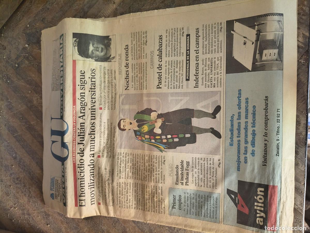 Otros art&iacute;culos de coleccionismo en papel: Gaceta Universitaria Peri&oacute;dico.