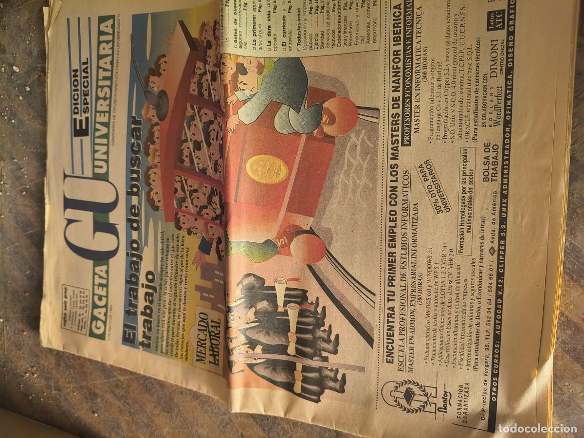 Otros art&iacute;culos de coleccionismo en papel: Peri&oacute;dico Universitario Gaceta a&ntilde;os 90.