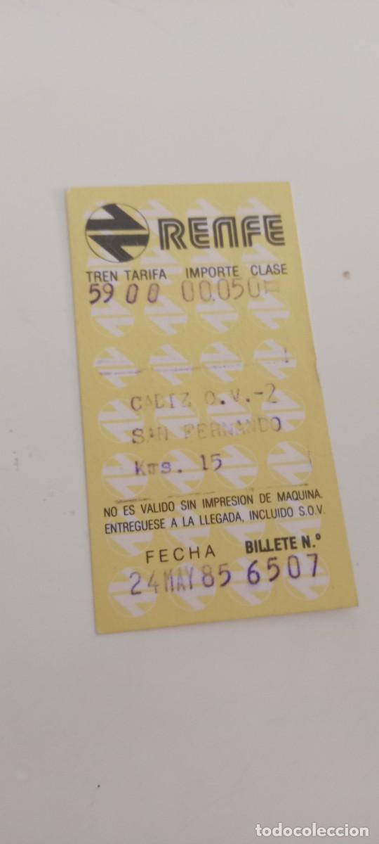 Otros art&iacute;culos de coleccionismo en papel: TICKET RENFE EL DE FOTO C-FPP