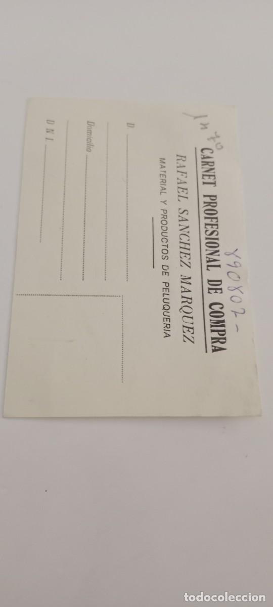 Otros art&iacute;culos de coleccionismo en papel: CARNET PROFESIONAL DE COMPRA EL DE FOTO C-FPP