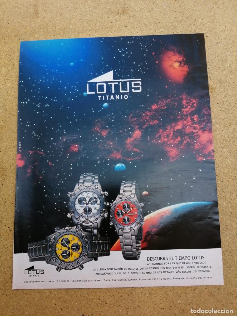 Otros art&iacute;culos de coleccionismo en papel: ANUNCIO. RELOJ LOTUS TITANIO