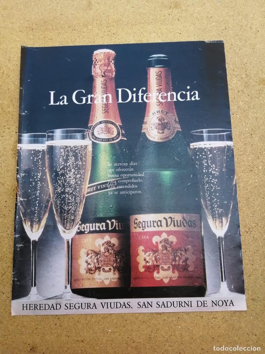 Otros art&iacute;culos de coleccionismo en papel: ANUNCIO. CAVA SEGURA VIUDAS