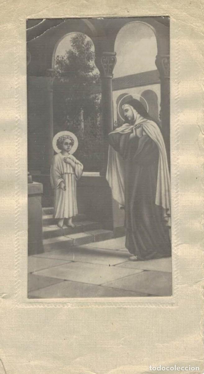Otros art&iacute;culos de coleccionismo en papel: Estampa religiosa Ni&ntilde;o Jes&uacute;s en Monasterio