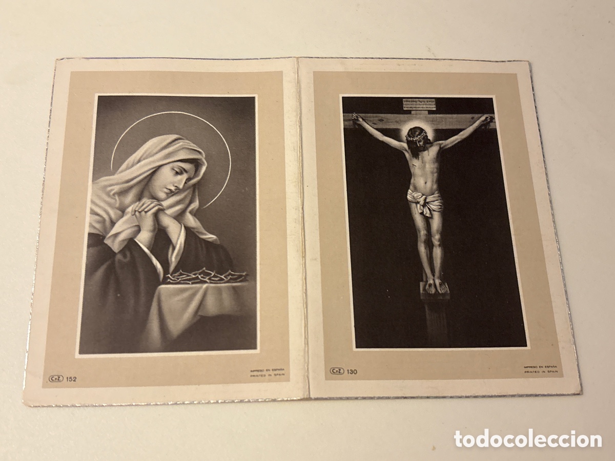 Otros art&iacute;culos de coleccionismo en papel: ESTAMPA RECORDATORIO FUNERAL DE ARANDA DE MONCAYO ( ZARAGOZA) 1960