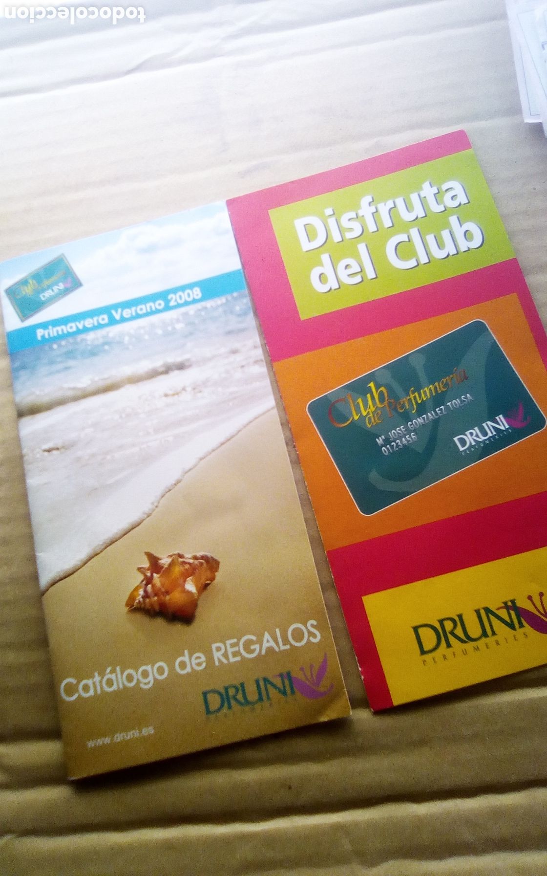 Otros art&iacute;culos de coleccionismo en papel: Cat&aacute;logo de regalos Club de Perfumer&iacute;a Druni. A&ntilde;o 2008.