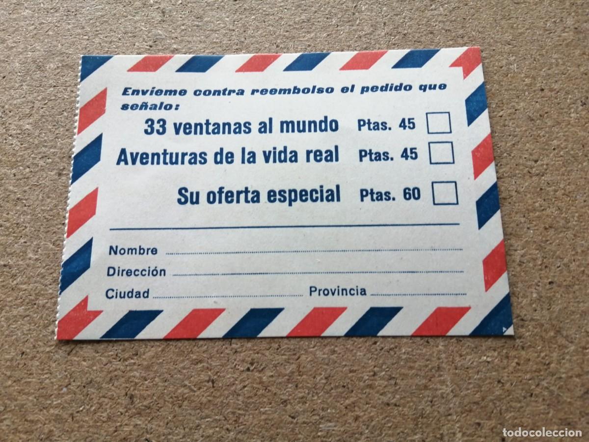Otros art&iacute;culos de coleccionismo en papel: HOJA PEDIDO LIBRERIA. SELECCIONES READER'S DIGEST