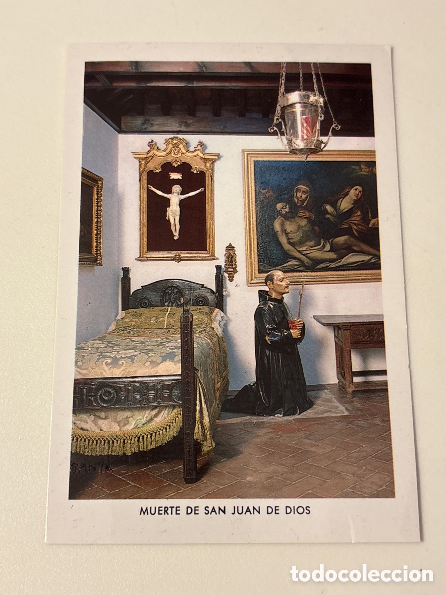 Otros art&iacute;culos de coleccionismo en papel: ENTRADA TARJETA RECUERDO A LA VISITA DONDE MURI&Oacute; SAN JUAN DE DIOS ( GRANADA)