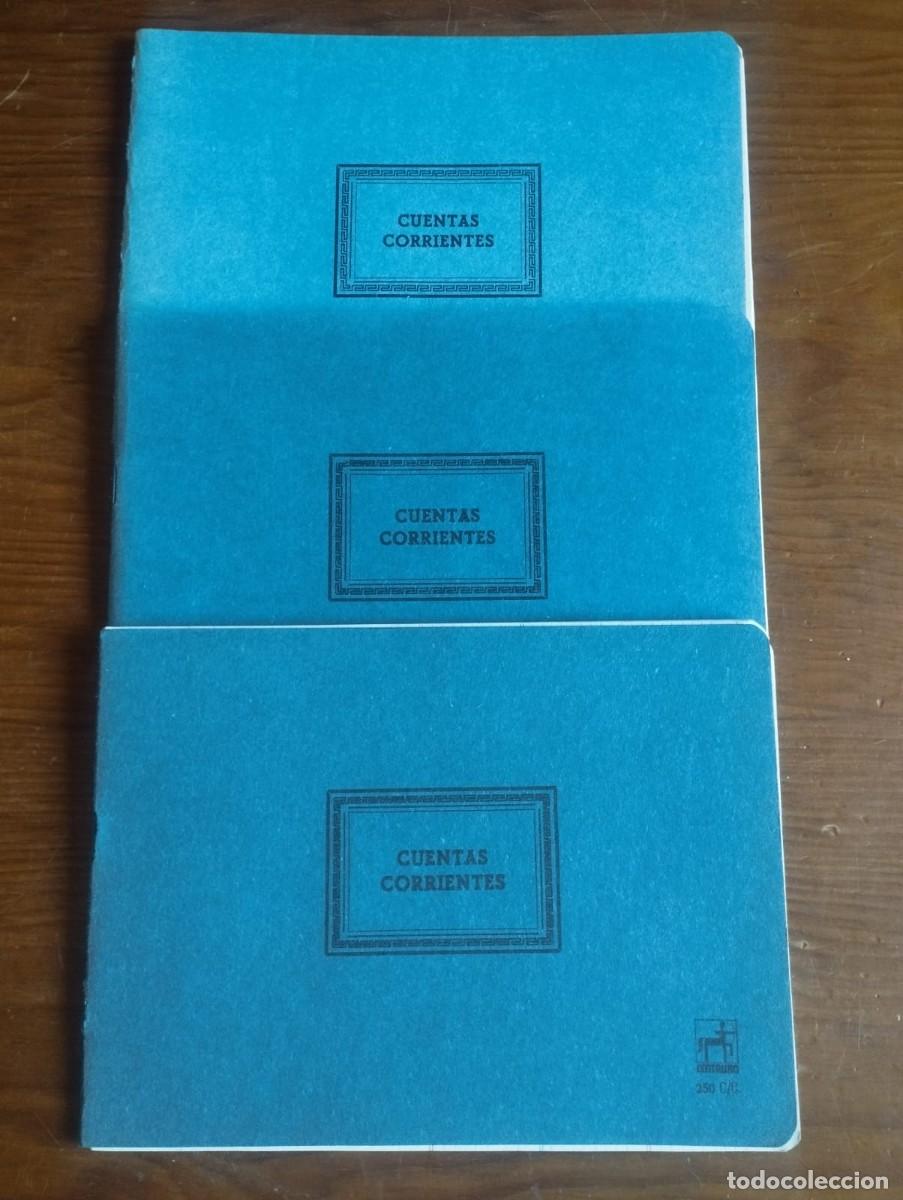 Otros art&iacute;culos de coleccionismo en papel: Tres libros De Cuentas Corrientes Antiguos - Nuevos Sin Usar