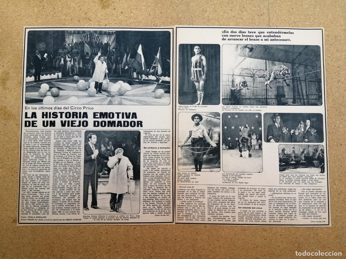 Otros art&iacute;culos de coleccionismo en papel: REPORTAJE. LA HISTORIA EMOTIVA DE UN VIEJO DOMADOR