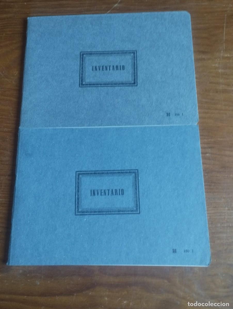 Otros art&iacute;culos de coleccionismo en papel: Lote de 2 libros antiguos de Inventario (Contabilidad)