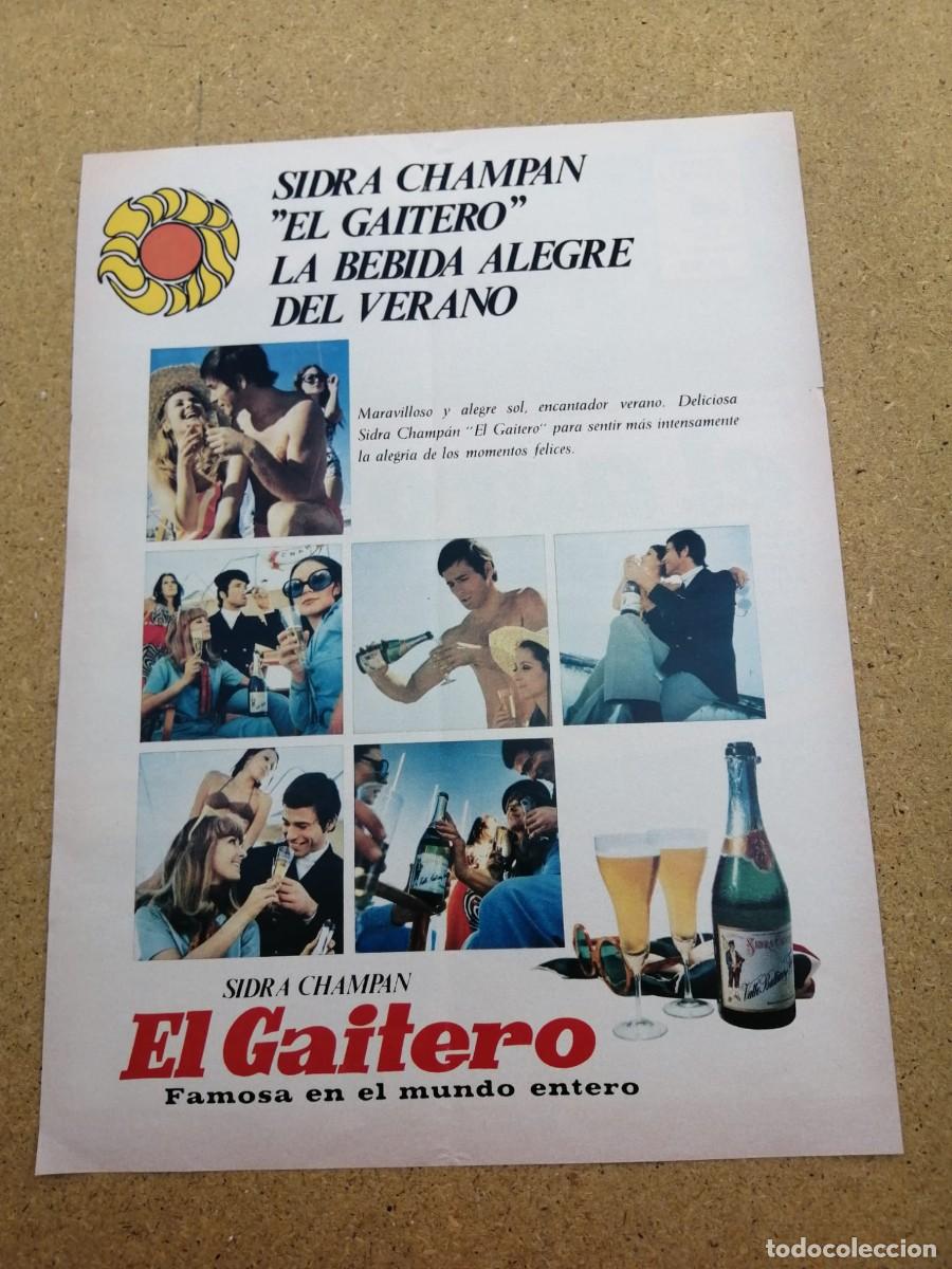 Otros art&iacute;culos de coleccionismo en papel: ANUNCIO. SIDRA EL GAITERO