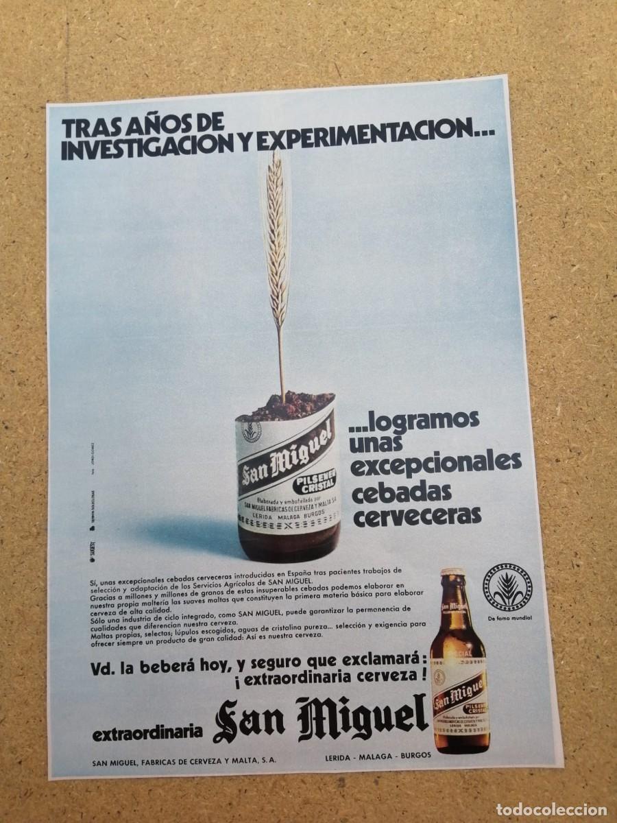 Otros art&iacute;culos de coleccionismo en papel: ANUNCIO. CERVEZA SAN MIGUEL