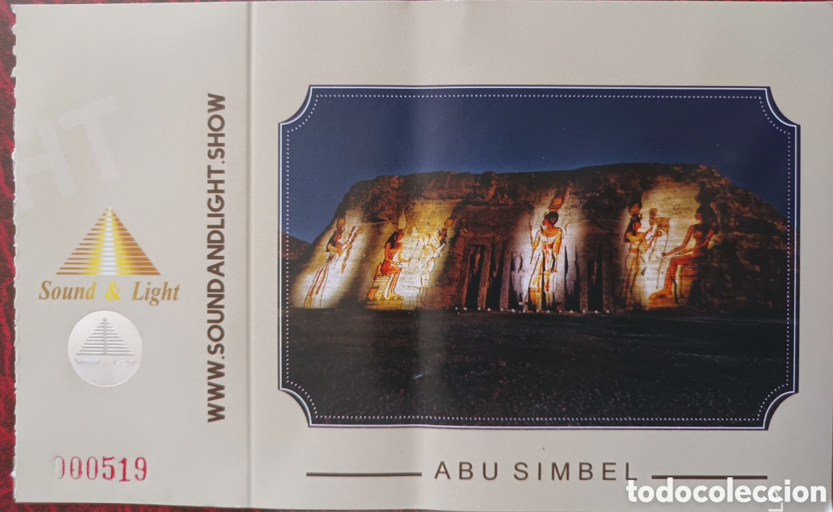 Otros art&iacute;culos de coleccionismo en papel: ENTRADA DE ABU SIMBEL