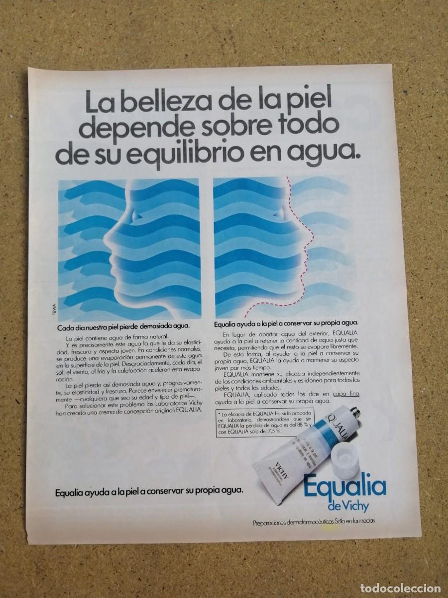Otros art&iacute;culos de coleccionismo en papel: ANUNCIO. EQUALIA, DE VICHY