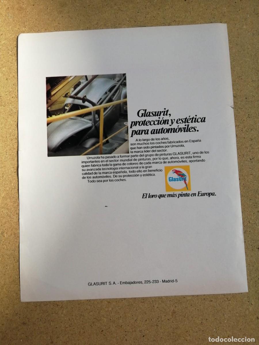 Otros art&iacute;culos de coleccionismo en papel: ANUNCIO. GLASURIT, PROTECCION Y ESTETICA PARA AUTOMOVILES