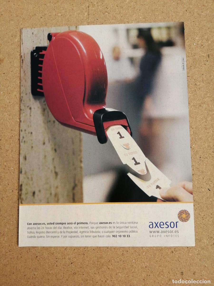Otros art&iacute;culos de coleccionismo en papel: ANUNCIO. AXESOR.....