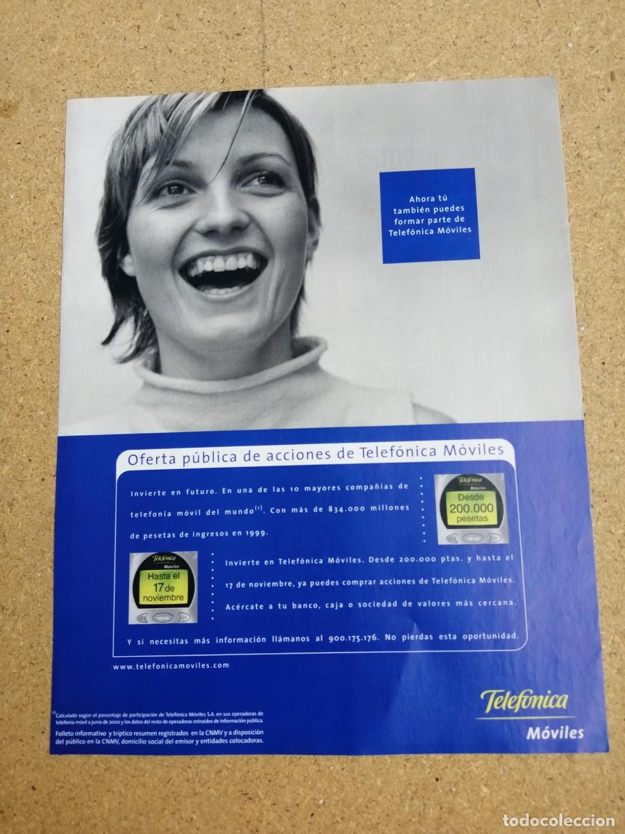 Otros art&iacute;culos de coleccionismo en papel: ANUNCIO. TELEFONICA, MOVILES