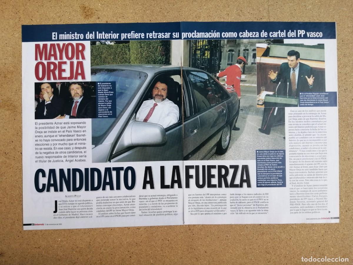 Otros art&iacute;culos de coleccionismo en papel: REPORTAJE. MAYOR OREJA, CANDIDATO A LA FUERZA