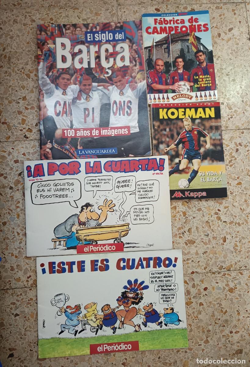 Otros art&iacute;culos de coleccionismo en papel: Libros varios y maqueta FC Barcelona
