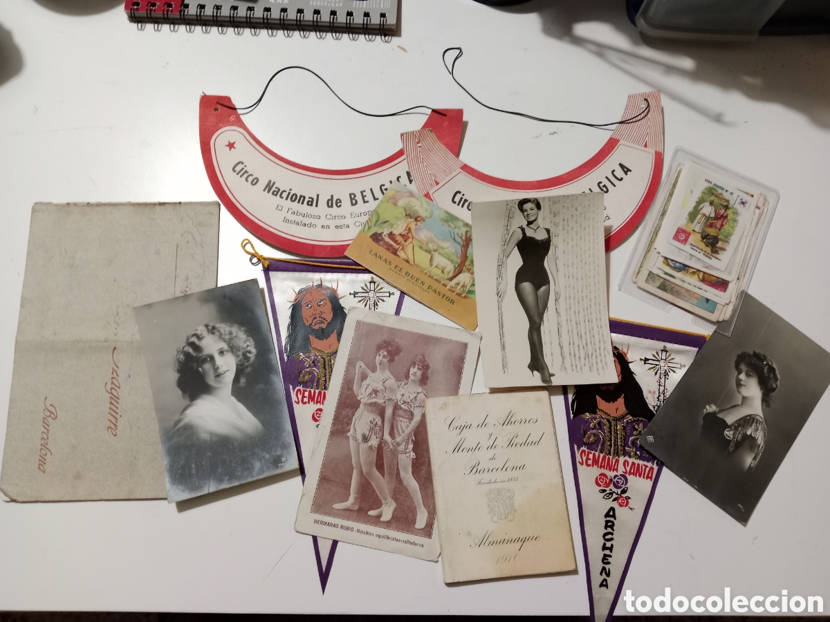 Otros art&iacute;culos de coleccionismo en papel: LOTE DE POSTALES,CROMOS ..ETC