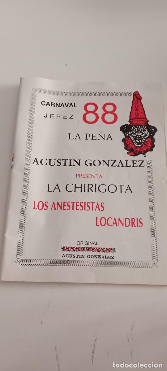 Otros art&iacute;culos de coleccionismo en papel: LIBRETO CARNAVAL DE CADIZ EL DE FOTO C-AB9