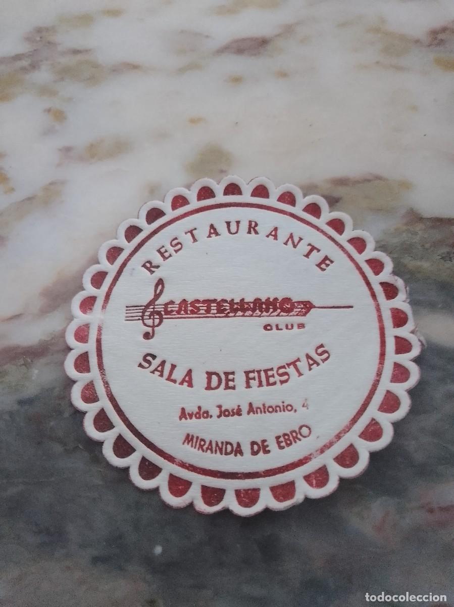 Otros art&iacute;culos de coleccionismo en papel: Posavasos a&ntilde;os 50 60 aproximado sala de fiestas club castellano miranda de Ebro