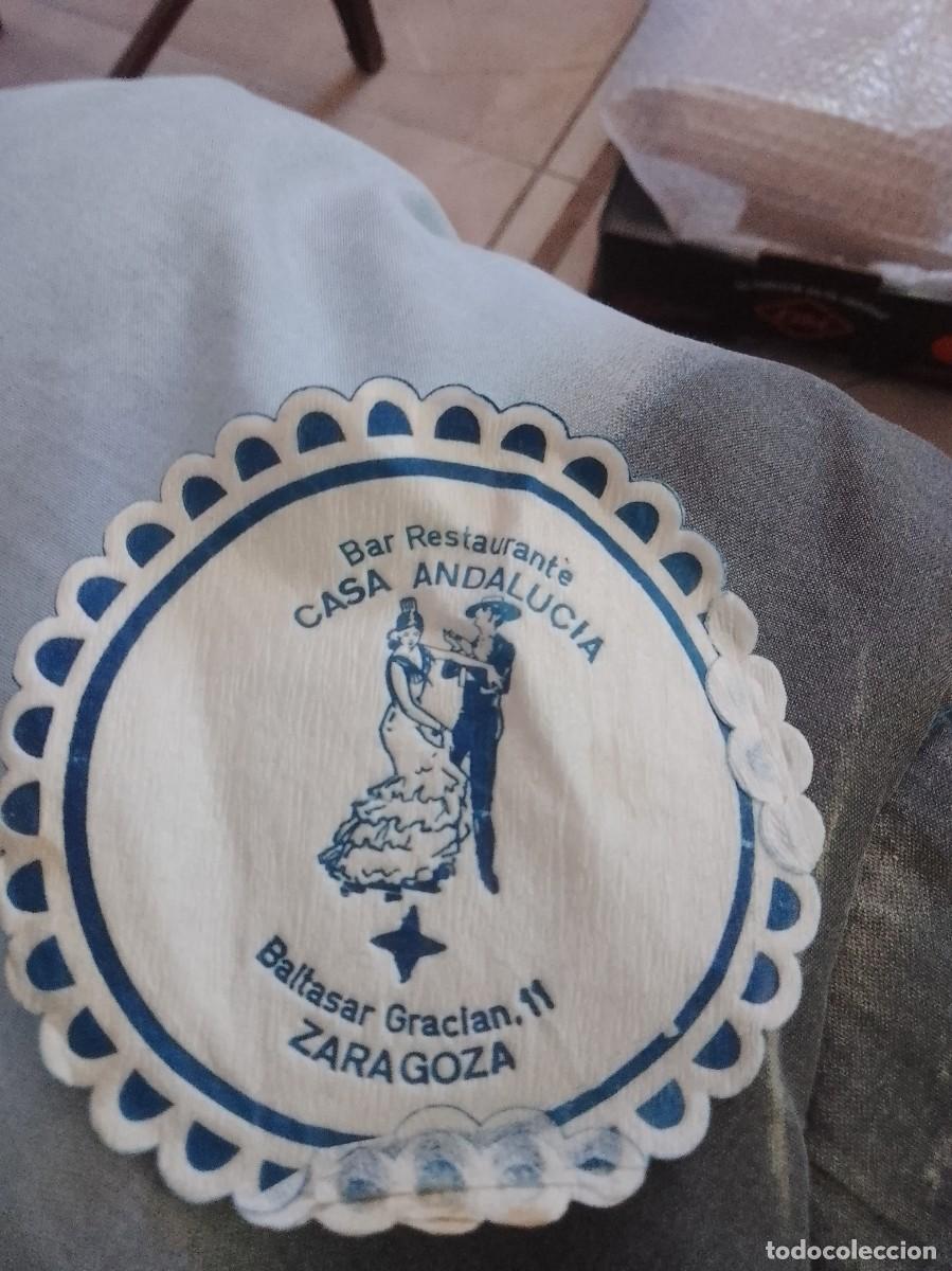 Otros art&iacute;culos de coleccionismo en papel: Posavasos a&ntilde;os 50 60 aproximado bar restaurante casa Andaluc&iacute;a Zaragoza