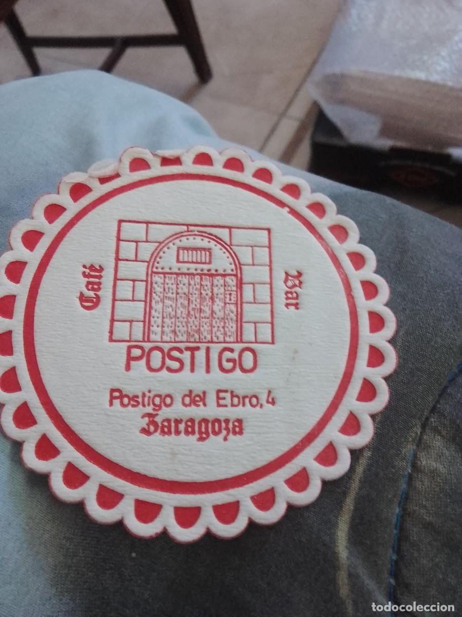 Otros art&iacute;culos de coleccionismo en papel: Posavasos a&ntilde;os 50 60 aproximado caf&eacute; postigo Zaragoza
