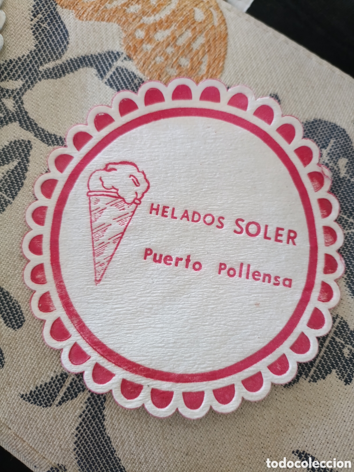 Otros art&iacute;culos de coleccionismo en papel: HELADOS SOLER PUERTO POLLENSE [ Posa Vasos A&ntilde;os 50-60 ]