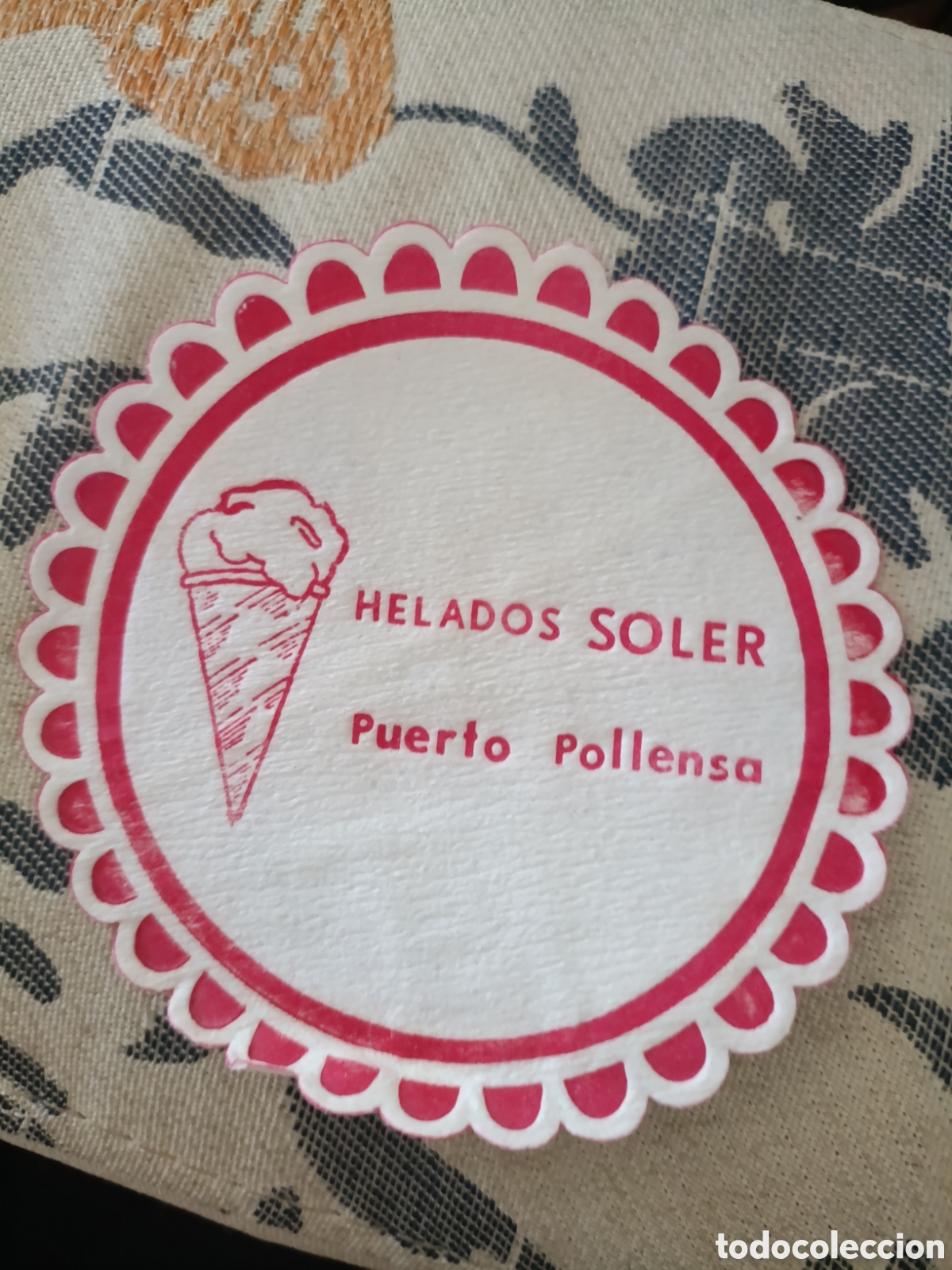 Otros art&iacute;culos de coleccionismo en papel: HELADOS SOLER PUERTO POLLENSE [ Posa Vasos A&ntilde;os 50-60 ]