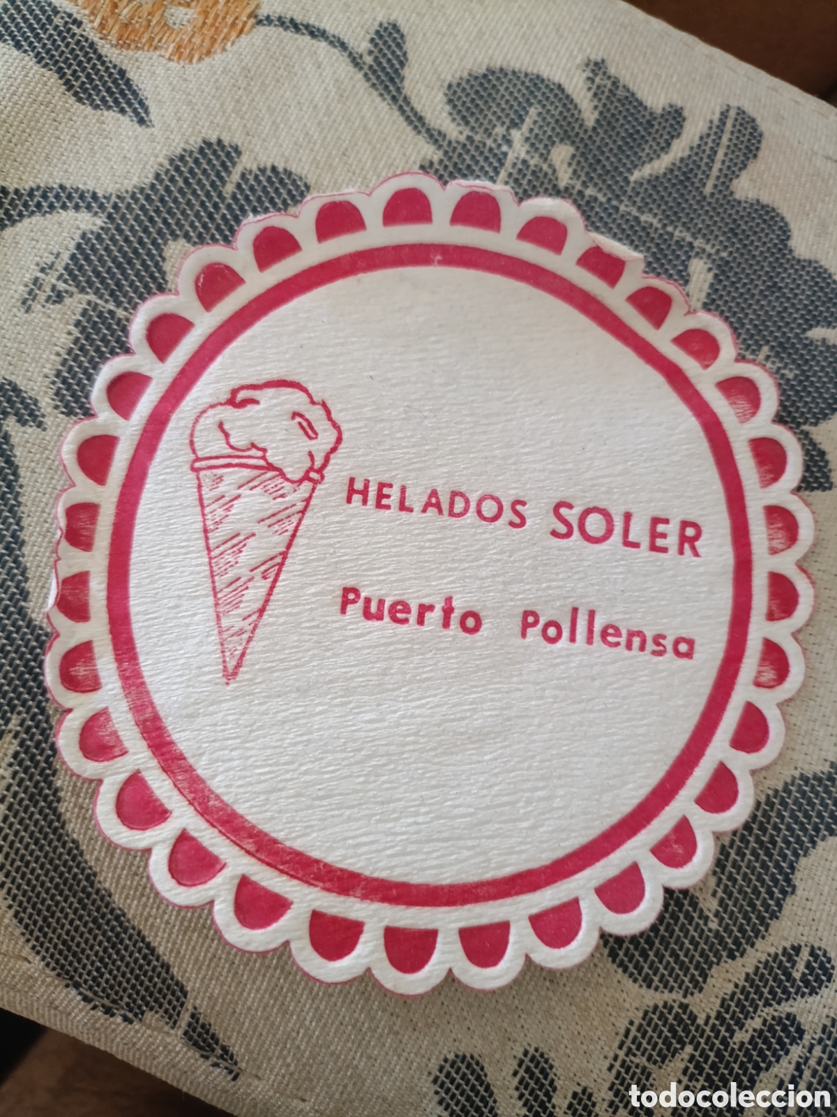 Otros art&iacute;culos de coleccionismo en papel: HELADOS SOLER PUERTO POLLENSE [ Posa Vasos A&ntilde;os 50-60 ]