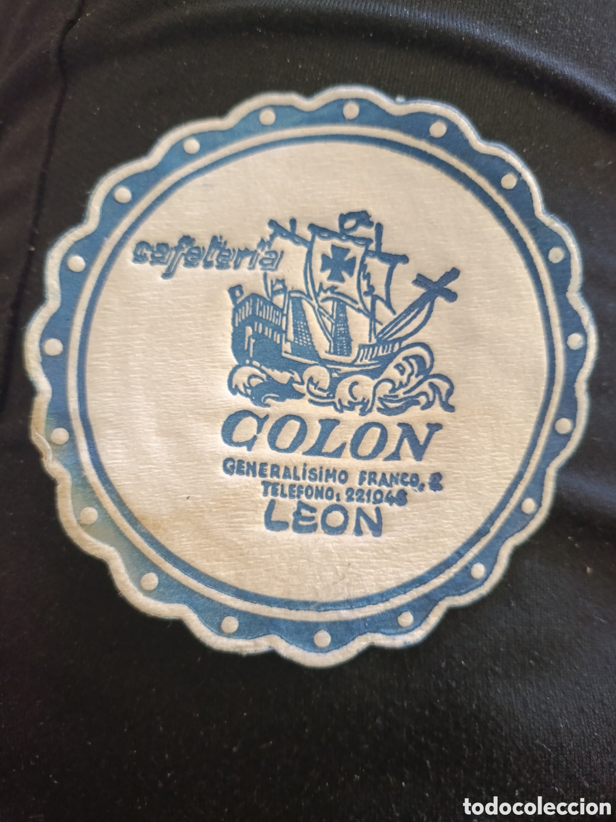 Otros art&iacute;culos de coleccionismo en papel: CAFETER&Iacute;A COLON LEON [ Posa Vasos A&ntilde;os 50-60 ]