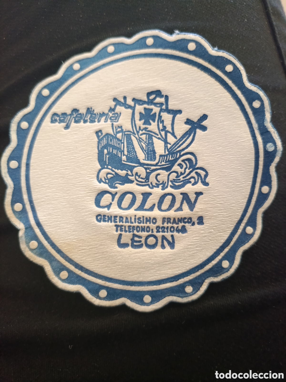 Otros art&iacute;culos de coleccionismo en papel: CAFETER&Iacute;A COLON LEON [ Posa Vasos A&ntilde;os 50-60 ]