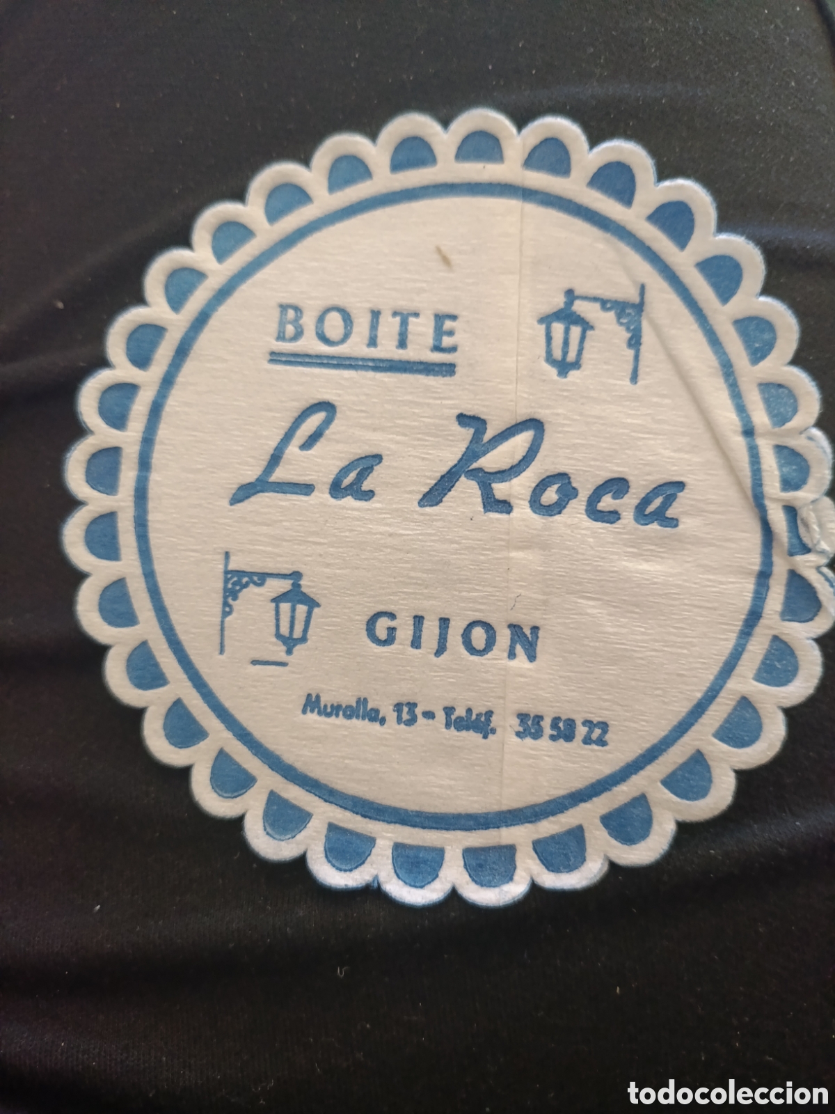 Otros art&iacute;culos de coleccionismo en papel: Boite la roca Gij&oacute;n [ Posa Vasos A&ntilde;os 50-60 ]