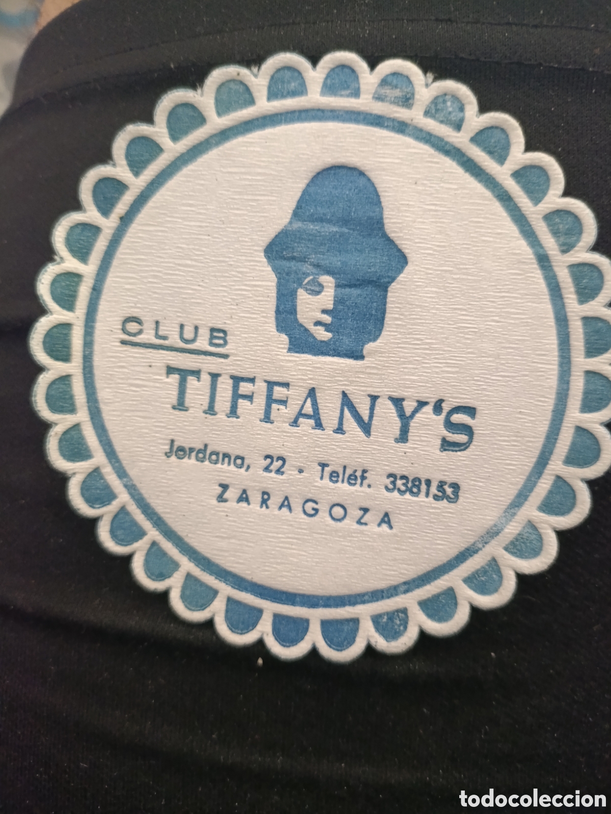 Otros art&iacute;culos de coleccionismo en papel: Club tiffany's Zaragoza [ Posa Vasos a&ntilde;os 50-60 ]