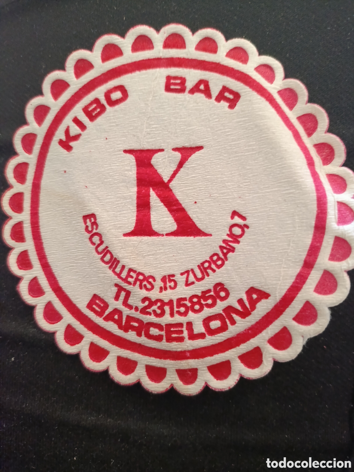 Otros art&iacute;culos de coleccionismo en papel: Kibo bar Barcelona [ Posa Vasos a&ntilde;os 50-60 ]