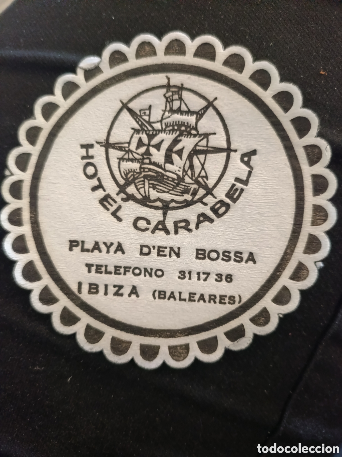 Otros art&iacute;culos de coleccionismo en papel: Hotel carabela Ibiza [ Posa Vasos a&ntilde;os 50-60 ]