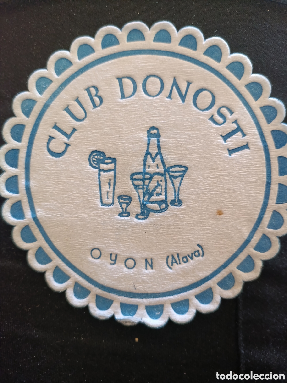 Otros art&iacute;culos de coleccionismo en papel: Club Donosti oy&oacute;n &Aacute;lava [ Posa Vasos a&ntilde;os 50-60 ]