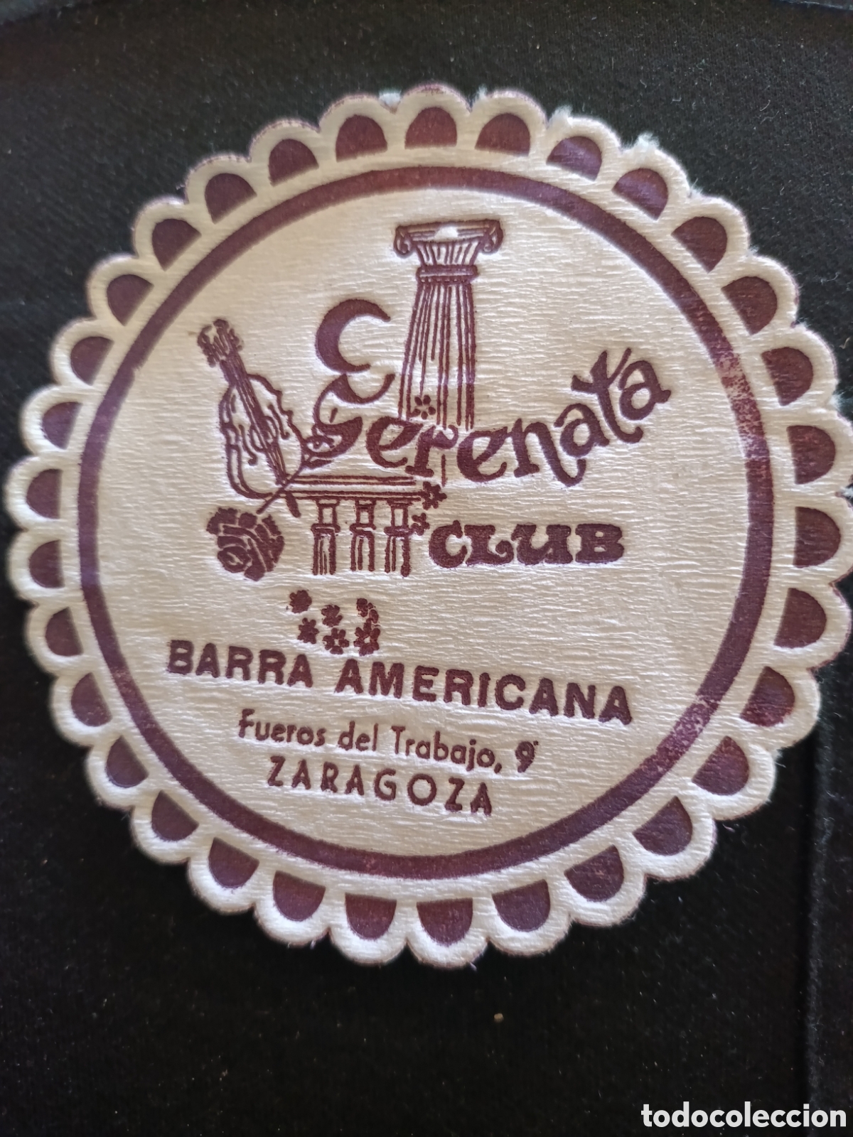 Otros art&iacute;culos de coleccionismo en papel: Serenata club barra americana Zaragoza [ Posa Vasos a&ntilde;os 50-60 ]