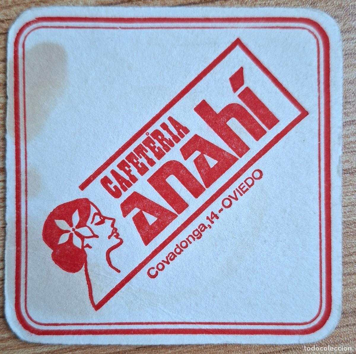 Otros art&iacute;culos de coleccionismo en papel: Posavasos Cafeteria Anah&iacute; - Oviedo (Asturias)