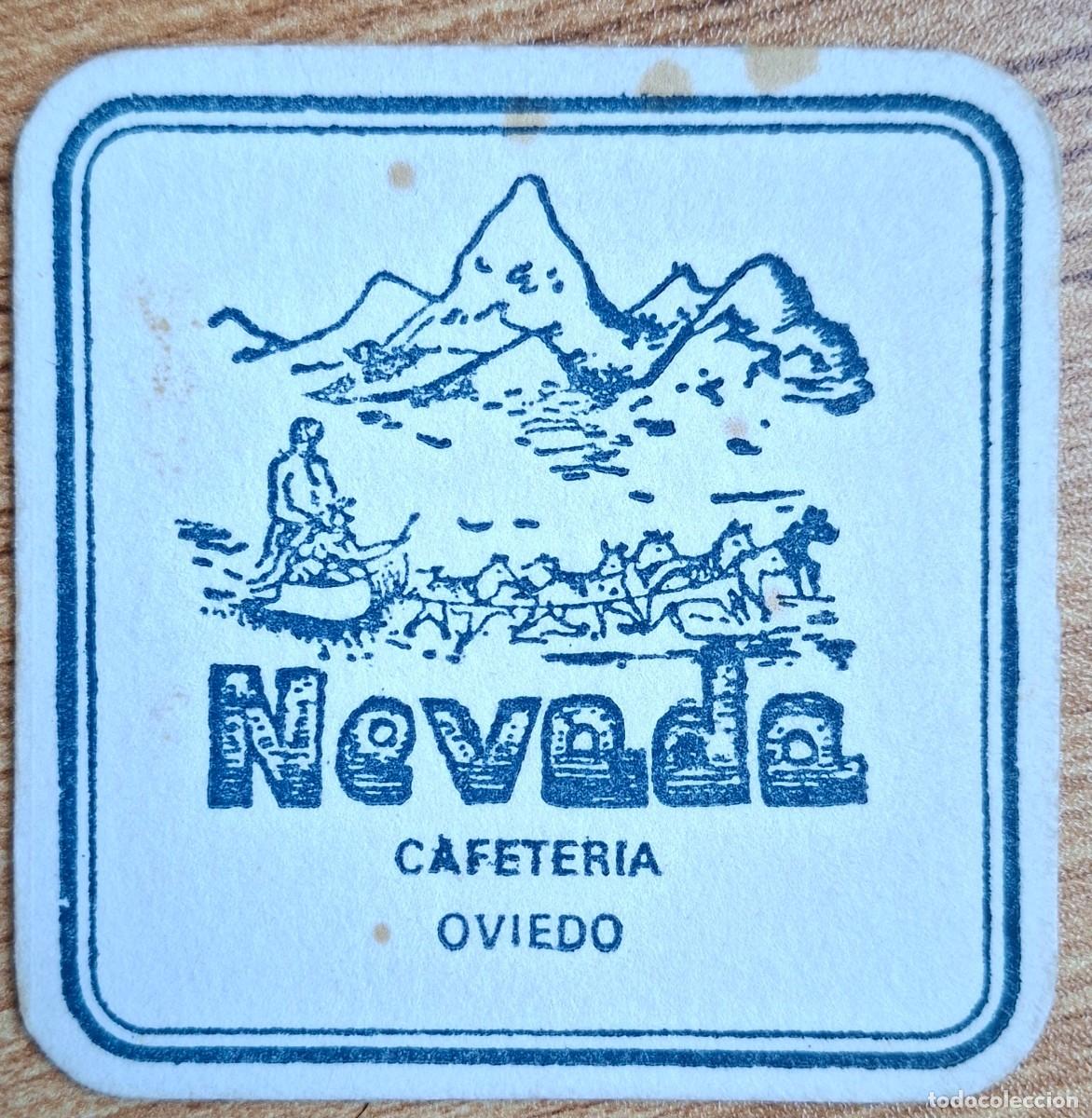 Otros art&iacute;culos de coleccionismo en papel: Posavasos Cafeter&iacute;a Nevada - Oviedo (Asturias)