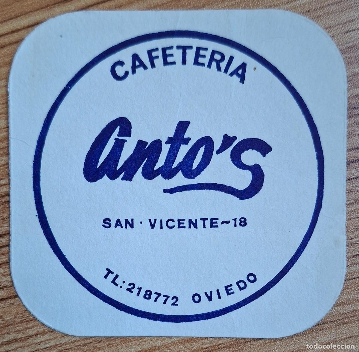 Otros art&iacute;culos de coleccionismo en papel: Posavasos Cafeter&iacute;a Anto's - Oviedo (Asturias)