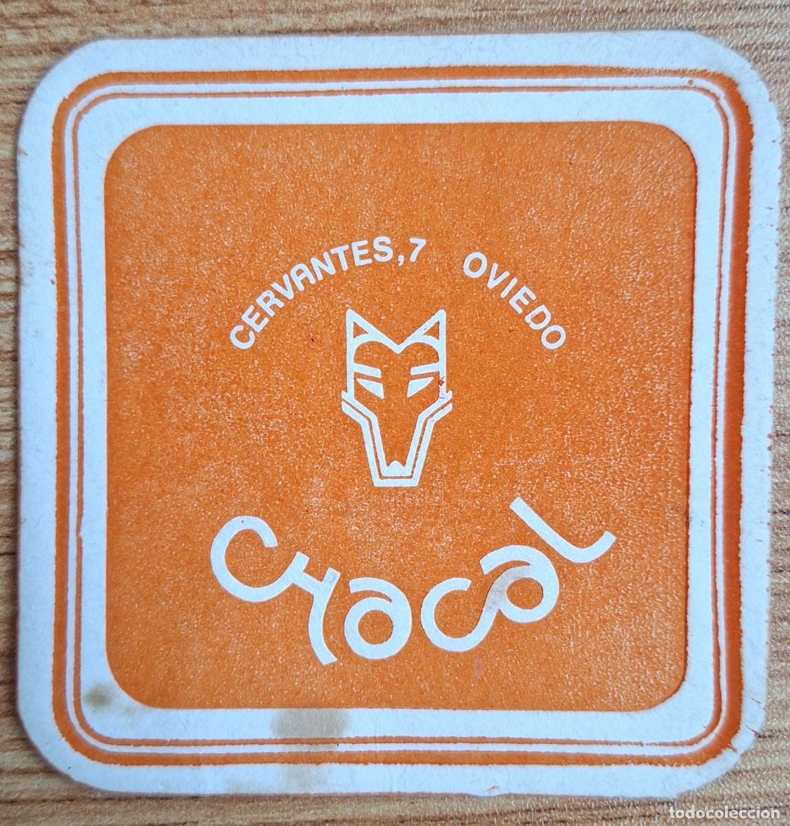Otros art&iacute;culos de coleccionismo en papel: Posavasos Cafeter&iacute;a Chacal - Oviedo (Asturias)
