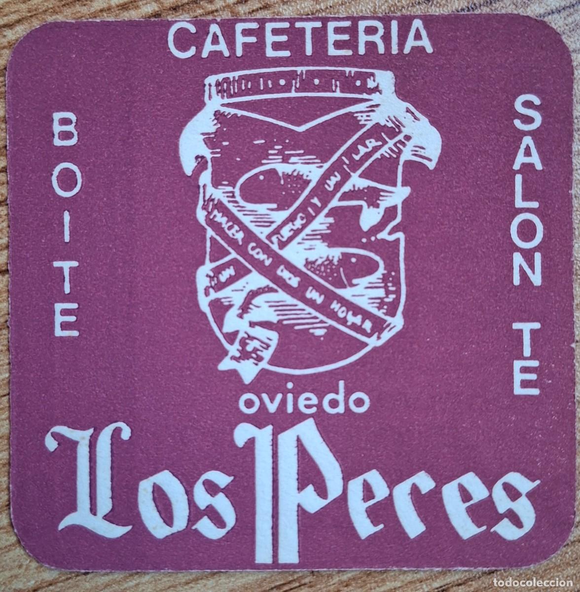 Otros art&iacute;culos de coleccionismo en papel: Posavasos Cafeter&iacute;a Sal&oacute;n de t&eacute; Boite Los Peces - Oviedo (Asturias)