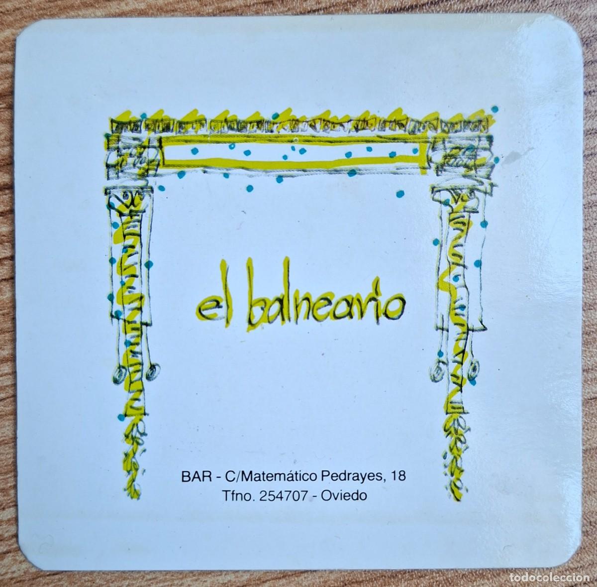 Otros art&iacute;culos de coleccionismo en papel: Posavasos Bar El Balneario - Oviedo (Asturias)