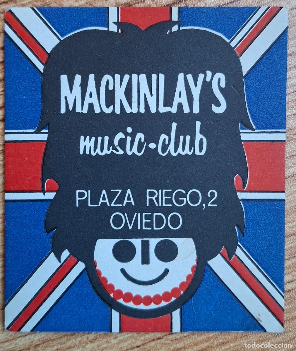 Otros art&iacute;culos de coleccionismo en papel: Posavasos Music Club Mackinlay's - Oviedo (Asturias)