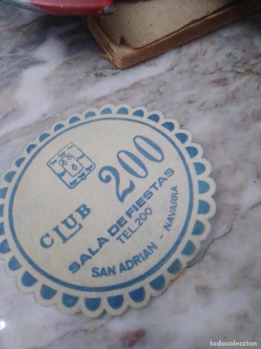 Otros art&iacute;culos de coleccionismo en papel: Posavasos a&ntilde;os 50 60 aproximado sala de fiestas san Adri&aacute;n navarra