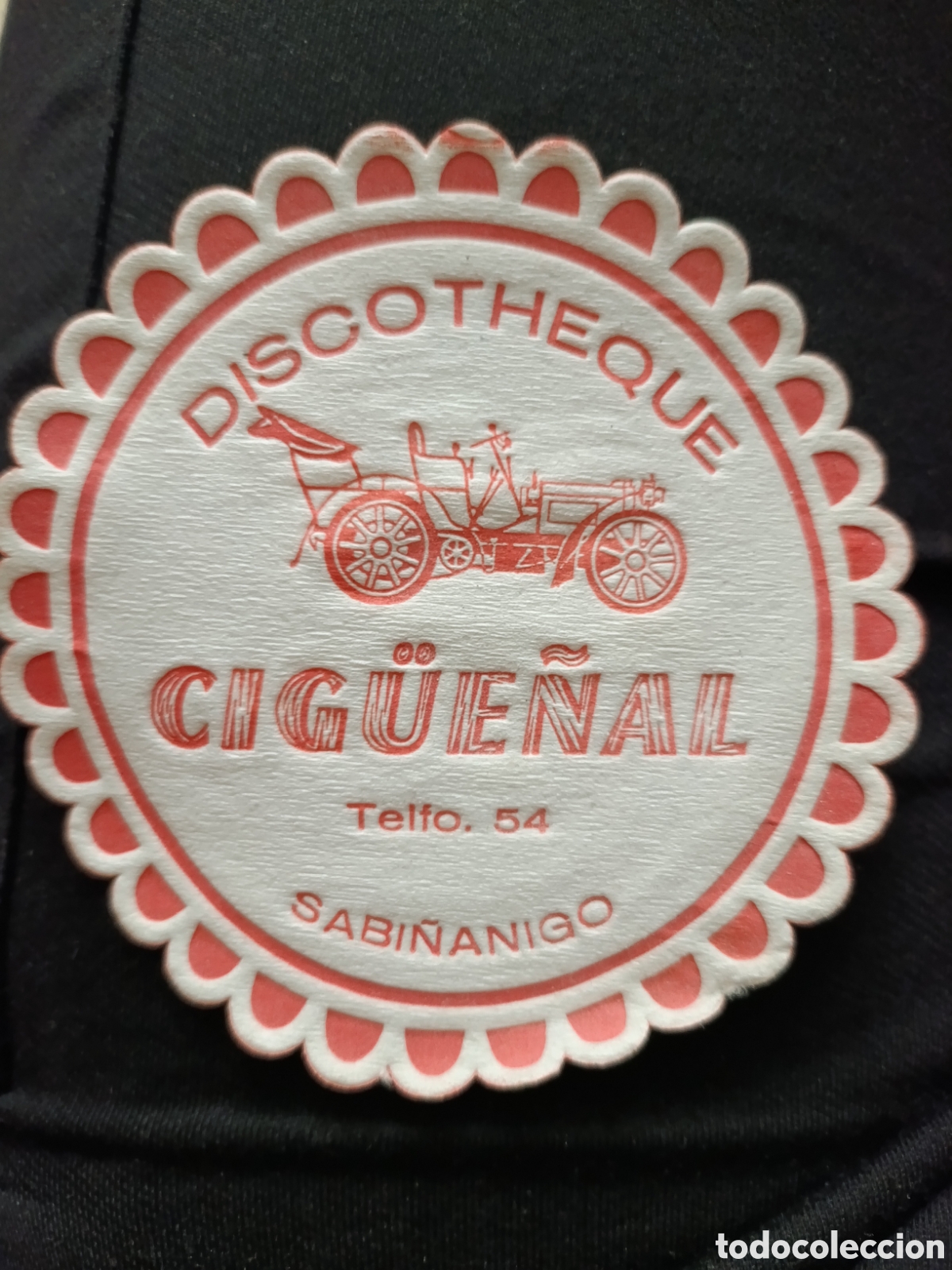 Otros art&iacute;culos de coleccionismo en papel: DISCOTHEQUE CIGUE&Ntilde;AL SABA&Ntilde;ANIGO [ POSA VASOS A&Ntilde;OS 50-60 ]