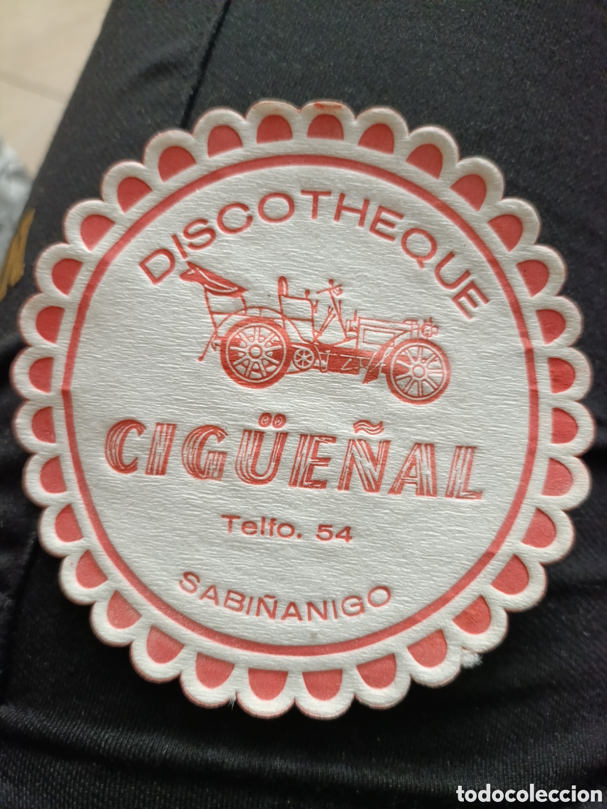Otros art&iacute;culos de coleccionismo en papel: DISCOTHEQUE CIGUE&Ntilde;AL SABA&Ntilde;ANIGO [ POSA VASOS A&Ntilde;OS 50-60 ]